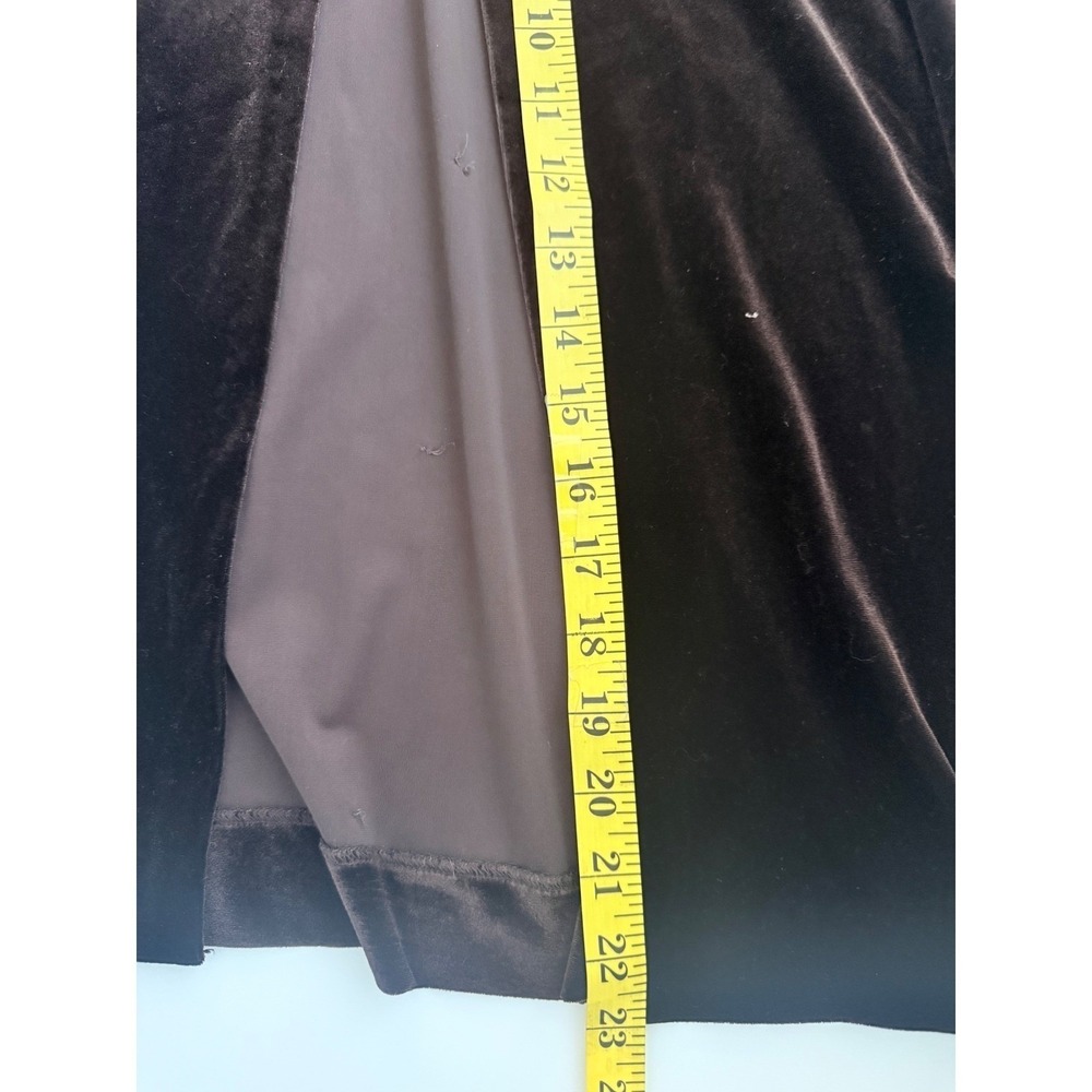 Y2K Cache Maxi Dress Brown Velvet Beaded Fairy Grunge Goth Witchy Sz 6 - Picture 15 of 15